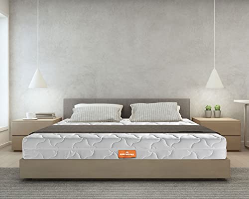 Marcapiuma - Materasso Matrimoniale Memory Bio Soia 180x220 alto 22 cm - RAINBOW PLUS - H3 Rigido Dispositivo Medico Rivestimento Silver sfoderabile Antiacaro Anallergico 100% Made in Italy