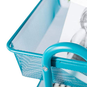 LYM &ripiano di stoccaggio Scaffale, da Terra Mobile Multifunzione Bagagli Piccolo Carrello a 3 Strati Scaffale di Finitura