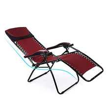 Sywlwxkq Sedie Heavy Duty Zero Gravity, Sedia Reclinabile Pieghevole, Sedie da Spiaggia, Lettini da Sole, Sedie a Sdraio Lettino, Sedia Reclinabile, Spiaggia Patio Giardino Campeggio, Super