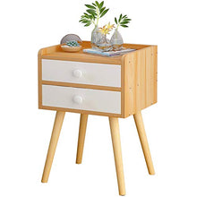 Comodino, Gambe Moderne di Legno del cassetto del Comodino del Comodino dei comodini del Comodino Moderno del sofà for la casa Pratico e Versatile (Color : White, Size : 33 * 29 * 54cm)