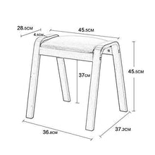 YANG Jiangang-ottomani Mobili for la casa Solid Leisure Legno Sgabello Imbottito Piede Sgabello poggiapiedi Retro Banco con Brown Cuscino del Sedile for Soggiorno Max.200kg