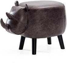 JUANxiao Sedie Sgabelli per Bambini, Sgabelli creativi e Carini per Bambini per Bambini in Legno massello a 4 Gambe, poggiapiedi Imbottiti per sgabelli per Scarpe (Colore: B)