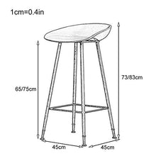 LLT Pratiche Sedie Sgabello Sgabello con la schiena, semplici gambe di metallo Bar Stool robusto ferro da stiro, Sedie Altezza bancone della cucina con poggiapiedi, Sgabello Alto,Red Sedile oro Leg,7