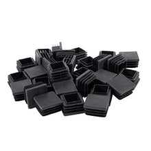 Dasorende Plastic Inserti per Tubi Quadrati Inserti di Chiusura 30mm X 30mm 30 Pezzi Neri