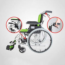 Sedie A Rotelle Semoventi, Manuale di Viaggio di Transito Portatile, Lega di Alluminio Leggera Pieghevole per Anziani da Casa Scooter Disabili con Freno Carrello per Scooter per Anziani/Disabili A