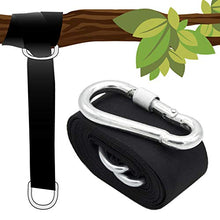 AMANKA Kit per Appendere Sedia sospesa 150Kg ad Albero 1x Cinghia 300x5cm Nero