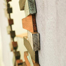 LULUTING specchio trucco Trucco Specchi Retro rotonda della stanza da bagno Specchio specchio appeso |Circle Parete Vanity trucco e specchio da rasatura |Specchio decorativo Holder |A base di legno sp