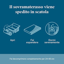 LUCID Topper ondulato in memory foam gel rinfrescante – Coprimaterasso 5cm – Topper Singolo 80x190 cm