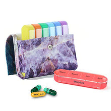 QQDL - Portapillole, portapillole, da viaggio per 7 giorni, con 4 scomparti, organizer portatile per pillole, scomparto per pillole e medicinali, per uso quotidiano e in viaggio
