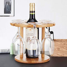 LHQ-HQ Vino Vino Rack di bambù cremagliera casa Soggiorno Vino Rack Display Stand Soggiorno Cucina Calice cremagliera a Testa in Giù