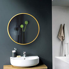 IG Specchio da Parete da Bagno Rotondo, Specchio Sospeso, Struttura Rotonda per il Trucco Del Bagno