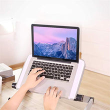 Tavolo da picnic all'aperto Tavolo da tavolo per laptop Tavolo da tavolo per il letto divano Picnic Colazione Prenota Stand Pieghevole Altezza regolabile Altezza 360 gradi Angolo per gli studenti dell