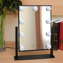 LBWARMB Trucco Specchio con luci Specchio per Il Trucco 360 e degrado da Tavolo Specchio cosmetico LED Trucco Illuminato con schermata Touch Screen per Il comò da Bagno