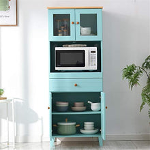 LULUVicky in Piedi Bagagli Petto in Piedi Bagagli Petto Utility Governo Buffet Ingresso Bar Storage Table Cassetto Bassa Credenza (Color : Blue, Size : 60x40x150cm)
