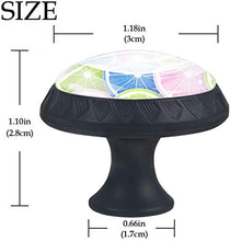 Fette di agrumi stile pop color Pomelli per Porta Set di 4 Pomelli per Mobili Manopole per Cassetti Cucina Armadio Vetro