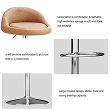 CMX-Barhocker Sgabelli da Bar, sgabelli girevoli Regolabili con Schienale, Sedile a 360 Gradi, Pelle PU, sedie da Pranzo con Ampia Base in Ferro per Cucina, bancone, Bar