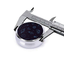 3 scomparti pillole senza soluzione di continuità modello con Cosmonauts UFO Rocket Luxury Travel Kit Storage Metal Round Silver Button Pillola Dispenser Vitamine Olio di Pesce Integratori