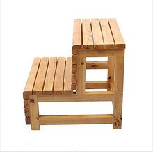 Sgabello Scaletta Pieghevole Step sgabello Sgabello da bagno in legno massello Doppio strato Step Step Bench Scaletta Bagno Bagno Pedale a pedale, protezione anticorrosione impermeabile antiscivolo (C