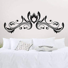T-MK321 - Adesivi per testiera del letto, 52 x 140 cm, colore: Nero