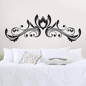 T-MK321 - Adesivi per testiera del letto, 52 x 140 cm, colore: Nero