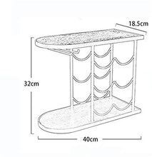 Leifeng Tower Classico 6 Bottiglie Wine Rack/Supporto/Ripiani/Stoccaggio |Free Stand Wine Rack for Red & Vini Bianchi |Metallo Geometrica Design, Facile da Indossare