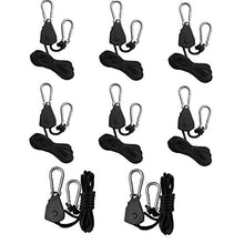 Ratchet Hanger corda regolabile Grow Hanger Luce per Grow Fan pianta Filtro Light Room Attrezzature 8pcs accessori per la casa Mobili da giardino