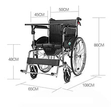 Sedie A Rotelle Semoventi, Trasportabili da Viaggio, Casa con Tavolo da Pranzo E Vasino da Viaggio Portatile Trolley per Anziani Scooter per Disabili Trolley per Scooter per Anziani/Disabili A