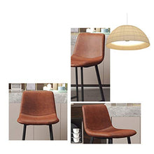 Sgabello alto con schienale, gambe metalliche, Ferro battuto bar Sedia, Comodità Posto a sedere casa Sedia da pranzo, adatto a bar, sala soggiorno, sala da pranzo, Reception, Caffetteria