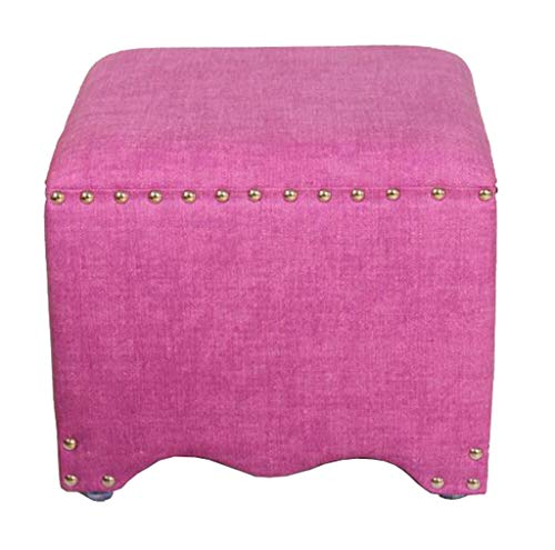 Mobili per la casa e Giardino Sgabello Imbottito Sgabello/Sgabello Imbottito in Stile Europeo/Sgabello Quadrato per tavolino Soggiorno-Rosa Ottomani da Cucina