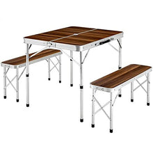 HANYF Tavolo da Picnic All'aperto Pieghevole, Tuta da Sedie Scrivania Portatile, Mobili Computer Ultra Leggero Alluminio Alpinnico Tavolo da Picnic,B