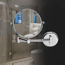 Wifehelper, specchio da parete pieghevole, girevole a doppio lato, con manico allungabile, braccio alla moda, 3 pezzi, accessori per il bagno (15,2 cm)