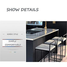 LWW Sgabelli, Sgabello Contro Sedie Della Barra Sgabelli Modern Light Elegante Velluto Grigio Cuscino Del Sedile Carico Massimo 200Kg,66 cm,66 cm