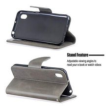 GIMTON Cover per Huawei Y5 2019 / Huawei Honor 8S, Anti Graffio Custodia in Pelle Cover con Cinturino da Polso e Slot Carte, Portafoglio Cover per Huawei Y5 2019 / Huawei Honor 8S, Grigio