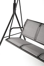KitGarden Balancin Lisbon Altalena Giardino 3 Posti 153x110x170 cm, Grigio