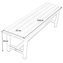 GaoF Panchina da Giardino per Esterni, panchina per terrazza, panchina per Il Tempo Libero, Sedile in Legno massello anticorrosivo 2-3 posti, Sedia da Portico Resistente alle intemperie, Resto del