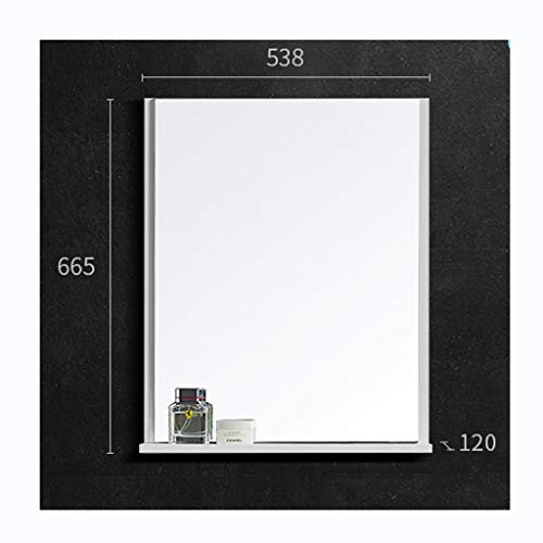haozai Mobiletto Pensile da Bagno con Specchio, Armadietto da Parete, Specchio Contenitore con Ripiani Regolabili, Bianco,Mobiletto Pensile da Bagno con Specchio 27