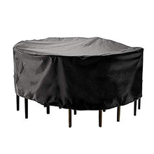 HOMYY Mobili da Giardino Cover, Rotondo Tavolo da Giardino Copertura Impermeabile Resistente Circolare da Esterno Patio Mobili Riparo Cover Anti UV Tavolo da Pranzo Sedia Cover Anti-Polvere