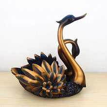Elegante Semplicità Doppio Cigno Portabottiglie Bronzo Continental Home Desktop Portico Bar Decorazioni Soggiorno Armadietto Del Vino Decorazione Artigianato Creativo Regali Bello Ed Elegante, HJJ