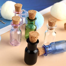 JIUYUE Mini bottiglie di vetro di colore carino bottiglie con sughero piccole bottiglie regalo minuscole fiale mix 7 colori