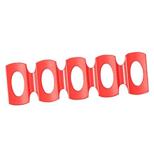Portabottiglia Vassoio Contenitore Supporto Bottiglia Vino Birra Frigorifero Silicone Impila L'attrezzo Ordinato - Rosso