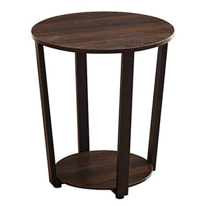 TONG HXF- Tavolino Basso Tavolino con Base in Legno Diametro 50 * H57cm Arredamento Decorato Soggiorno Balcone casa e Ufficio Tavolo Durevole (Size : Diameter 50*H57cm)