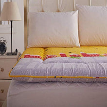 TUTUMAO Materasso Futon Tatami Spessore della Fibra di Poliestere Traspirante Topper, Trapuntato Morbido Futon Materassi Tatami Sleeping Pad Pieghevole Dormitorio Pulizia