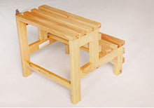 HTDZDX Scaletta, Sgabello in Legno massello Sgabello per Vasca da Bagno Sgabello con poggiapiedi