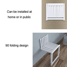 Folding Chairs Sedie Pieghevoli, sgabelli per Scarpe a Parete, sgabelli da Bagno, sgabelli da Doccia, sgabelli da Bagno in Legno massello, occupano Meno Spazio e Possono sopportare 150 kg