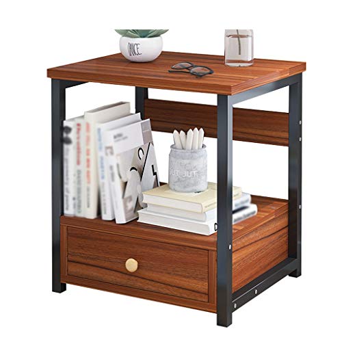 Comodino Corridoio Domestica Camera Gruppo di pompaggio Singola Addensare Soggiorno Bagno Locker Study Multifunzione 40X35X50cm FANJIANI (Color : Brown)