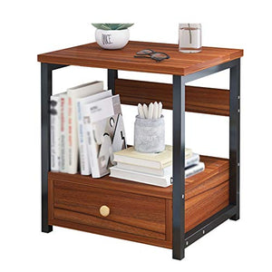 Comodino Corridoio Domestica Camera Gruppo di pompaggio Singola Addensare Soggiorno Bagno Locker Study Multifunzione 40X35X50cm FANJIANI (Color : Brown)