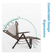 Sywlwxkq Sedia Relax da Ufficio con Balcone Sedia da Giardino reclinabile in Rattan | Zero Gravity Locking Sedia reclinabile Soggiorno Giardino Prato | Sedia a Sdraio da Esterno Pieghevole