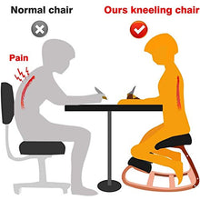 Sedia a dondolo in legno, per soggiorno, fitness, correzione della postura e per la cura della vita, per la correzione della seduta, alleviare il dolore al collo e migliorare la postura