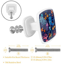 Vita marina (3) 4 PCS Pomelli per Porta, Pomolo per Mobile, Pomelli per Mobili con Viti, Maniglia per Armadietto, Pomelli per Porta, Pomelli per Cassetti per Porta, Armadio, Cassetto e Credenza