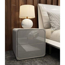 Comodino Installazione Gratuita Serratura Nordic Semplice e Moderno in Legno massello Grigio Grigio Leggero Cuscinetto a Vento 300KG-47x50x40cm FANJIANI